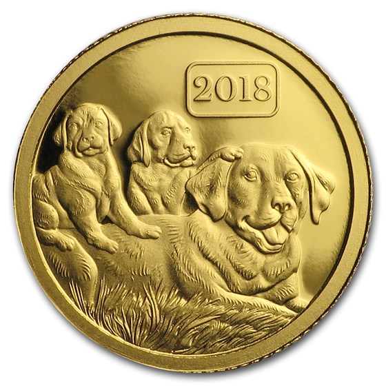 2018 Tokelau 1/2 gram Gold Lunar Year of the Dog 2018 Tokelau 1/2 gram Gold Lunar Year of the Dog